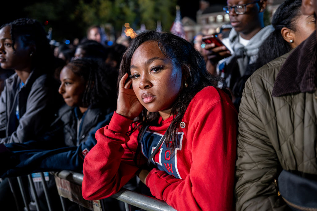 Democratic Presidential Nominee Vice President Kamala Harris Holds Election Night Event At Howard University