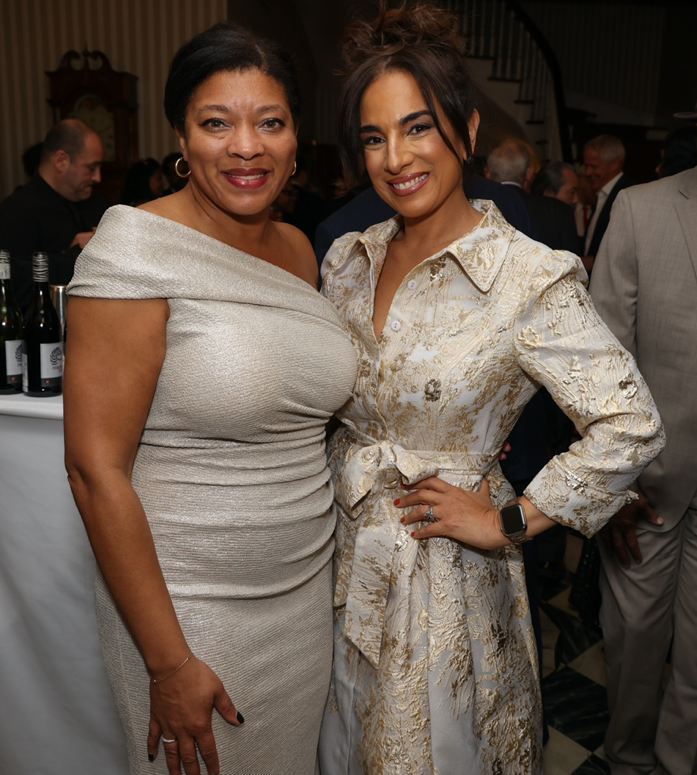 Chief of Staff to the Mayor and Chair of the Gracie Mansion Conservancy Board of Directors, Camille Joseph Varlack, and Key to the City honoree, New York Times Bestselling Author and Co-Host of “CBS Saturday Morning” Michelle Miller, pose for a photo at the Gracie Mansion Conservancy Annual Benefit Gala on Monday, November 18th 2024.