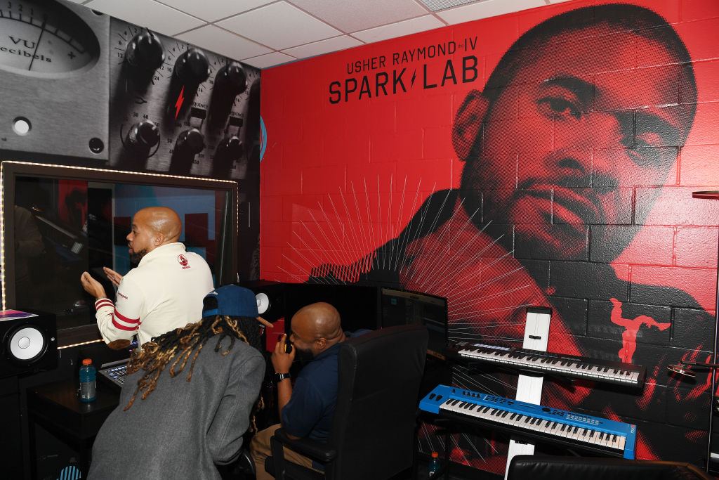 Usher Attends Ribbon Cutting For New Content Studio At Boys & Girls Clubs Of Metro Atlanta