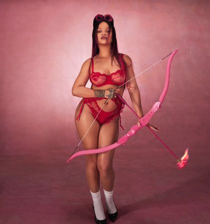 Rihanna in Savage X Fenty Valentine's Day Campaign. Photo: Savage X Fenty