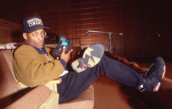 John Singleton In A Screening Room