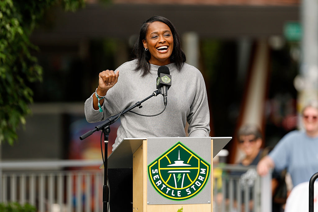 Sue Bird Honored With Statue Outside Of Climate Pledge Arena