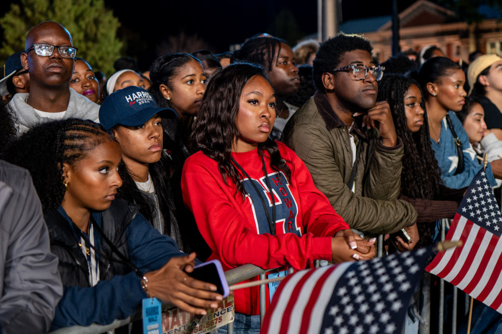 Democratic Presidential Nominee Vice President Kamala Harris Holds Election Night Event At Howard University