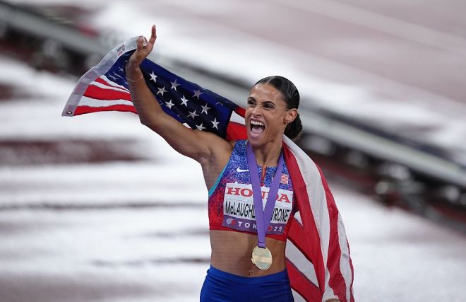 sydney mclaughlin levrone track and field goat