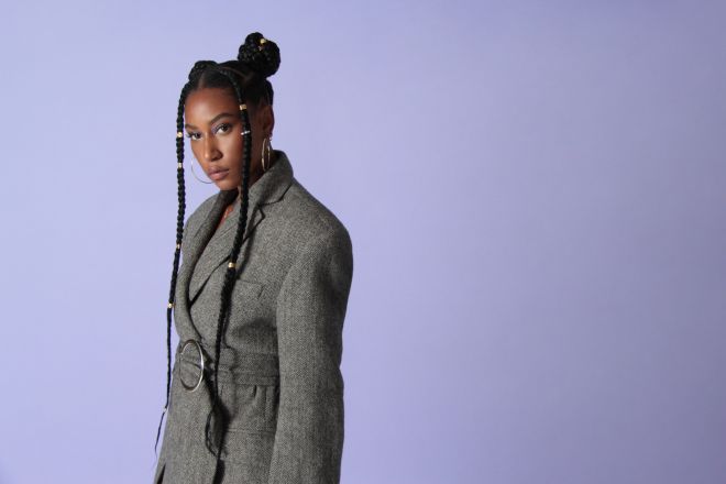 Dominique Fils-Aimé Purple Press Photo