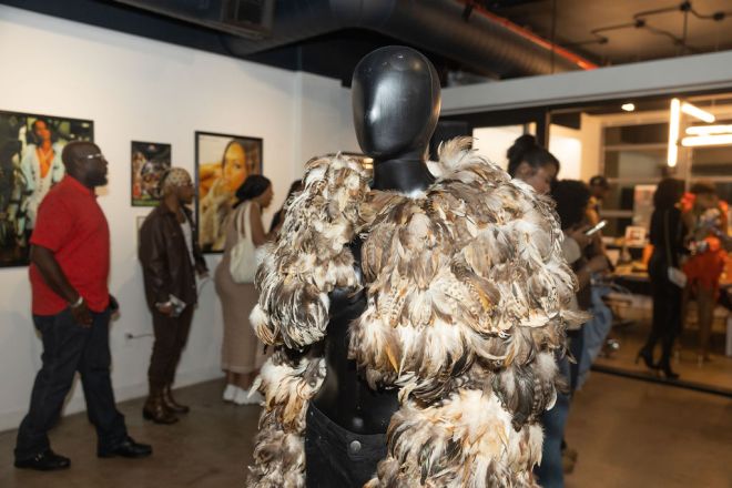 Video Vixen Exhibit 2025 Feather Jacket