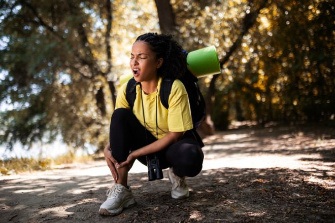 Woman are injured during hiking