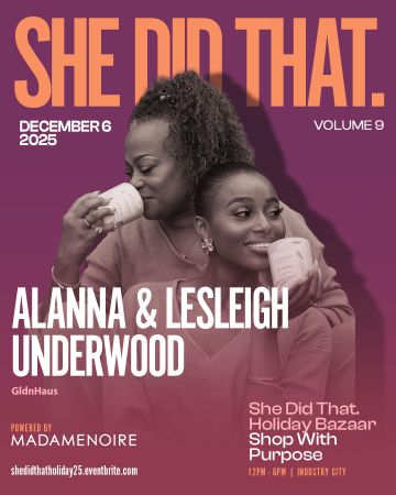 The She Did That. x MadameNoire Holiday Bazaar Gift Guide: 4 Black Woman-Owned Home Brands To Shop, Celebrate & Gift This Season
