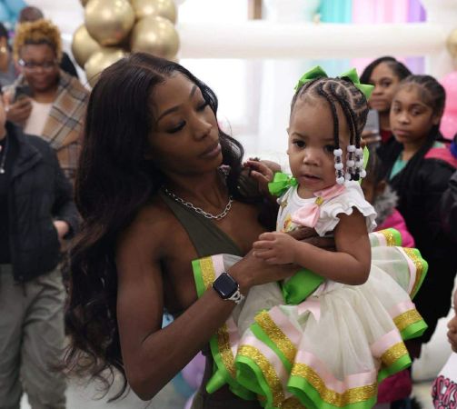 Image of baby Camille's make-up birthday party