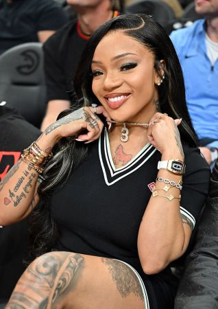 Celebrities Attend Toronto Raptors v Atlanta Hawks