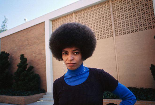 Woman with afro