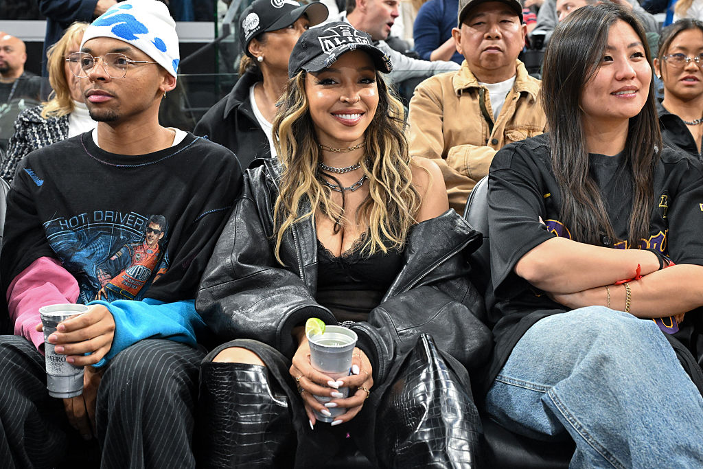 Celebrities At The Los Angeles Clippers Game