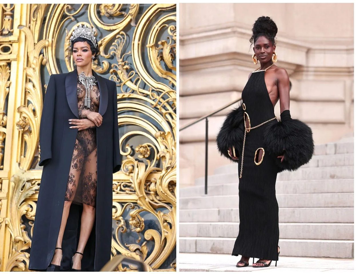 On Their Breast Behavior — Teyana Taylor And Jodie Turner-Smith Bare It All At Schiaparelli’s Haute Couture Show