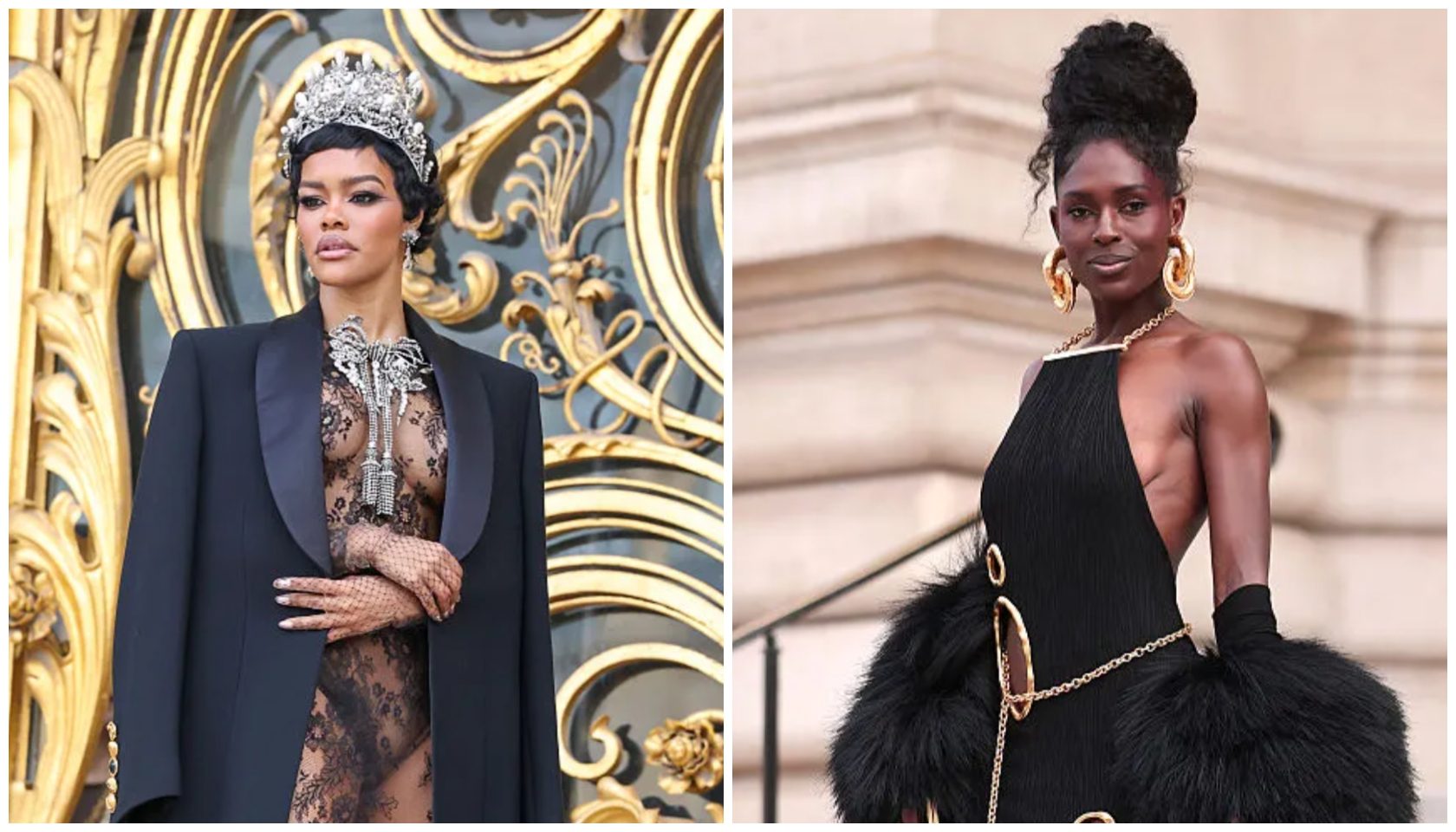 Teyana Taylor & Jodie Turner-Smith Slay Schiaparelli’s Show Teyana Taylor & Jodie Turner-Smith Slay Schiaparelli’s Show