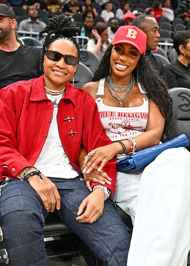 Celebrities Attend Dallas Mavericks v Atlanta Hawks