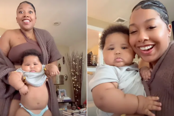 Jaxson and auntie Lauren Wilson