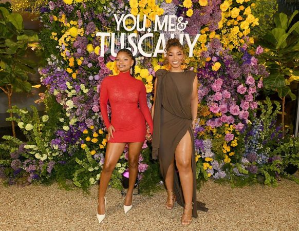 Chloe & Halle Bailey Slay In Chic Sister Style At ‘You, Me & Tuscany’ Screening