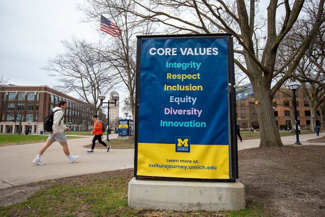 University Of Michigan Students Protest Dismantling Of DEI Programs
