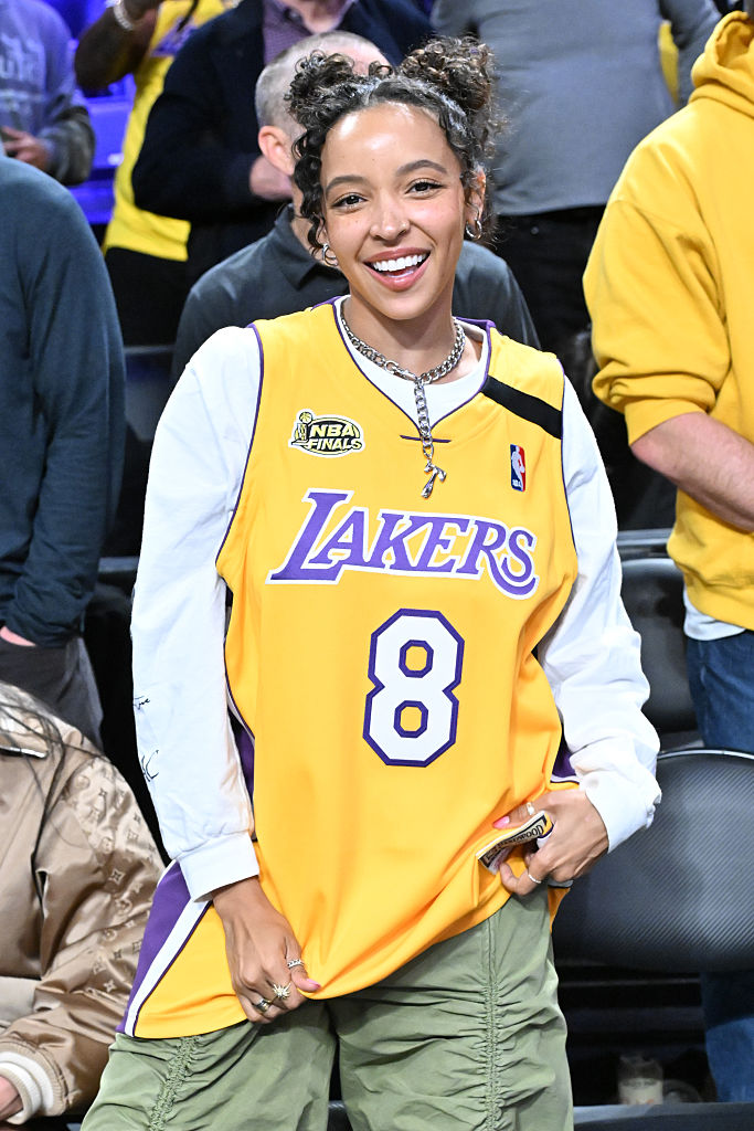 Celebrities At The Los Angeles Lakers Game