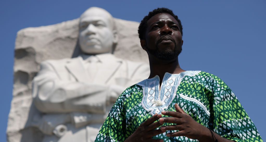 Activists Join Freedom Friday March At MLK Memorial In Washington, DC