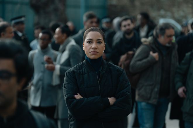 Cush Jumbo in "Criminal Record," now streaming on Apple TV.