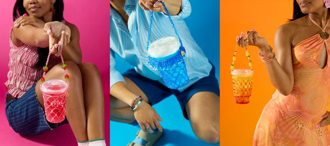 Beaded Drink Carriers, McDonald's, Susan Alexandra 