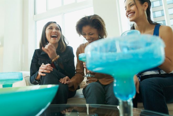 Women Having Drinks