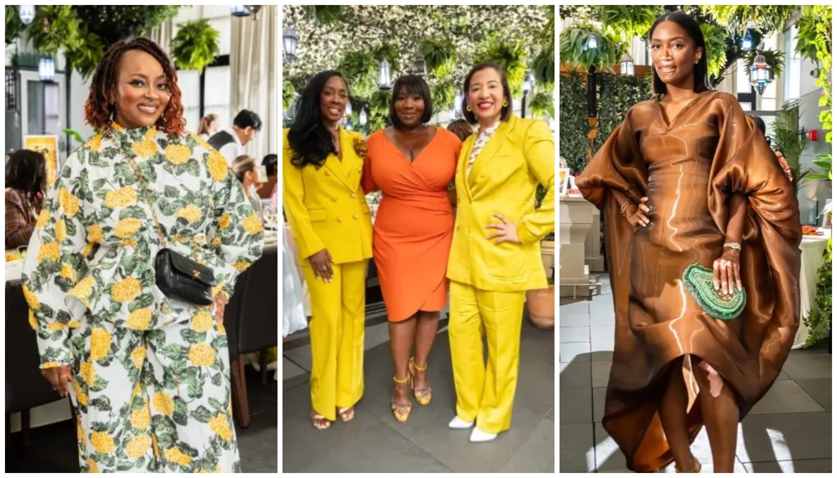 Bloomin’ Black Beauties In Garden-Chic Gear At HelloBeautiful x MadameNoire’s Women To Know Breakfast