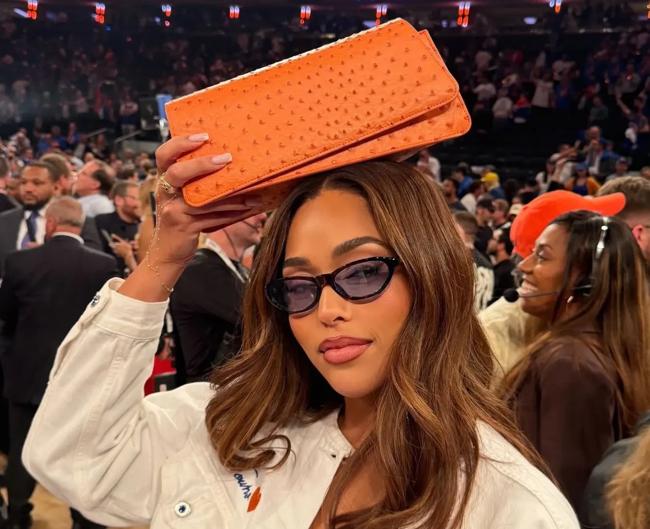 Jordyn Woods, Her ‘Lucky’ $125 Bag And All The Knicks Vs. Spurs Game 4 Celebrity Sightings
