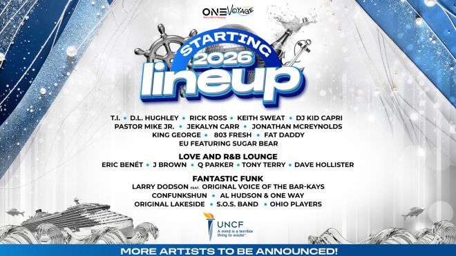 A concert lineup poster for the "Starting Lineup 2026" event, featuring a variety of musical artists and performers.