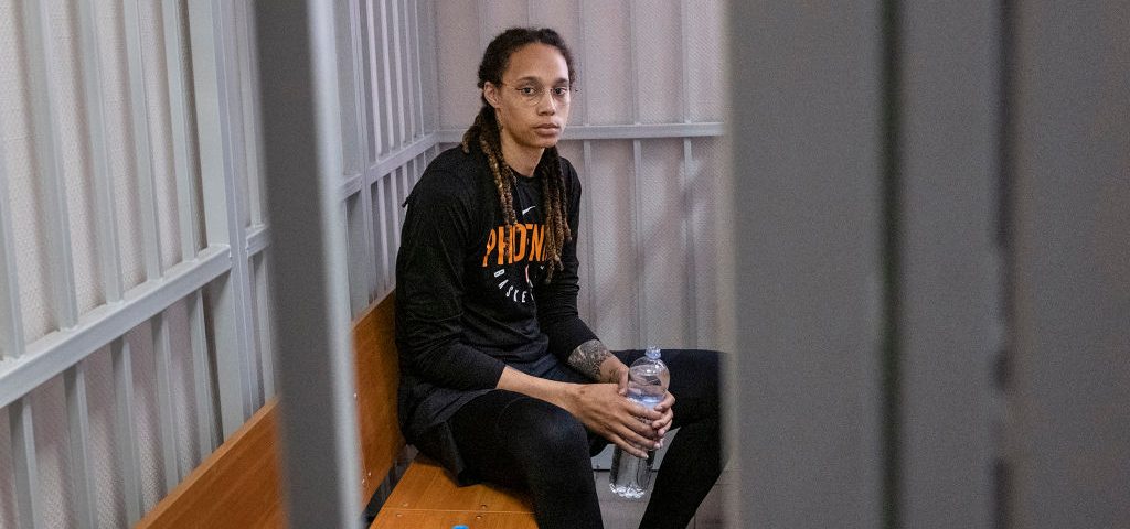 MOSCOW, RUSSIA - JULY 27: Brittney Griner in Russian court in M