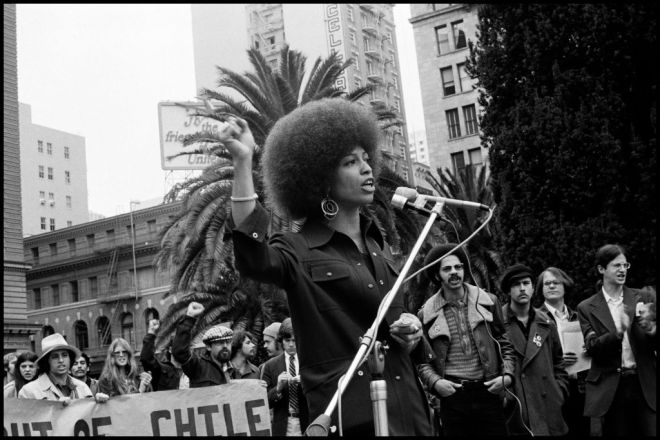 Celebrities with afros.