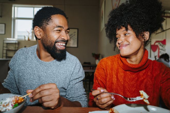 A date in a local restaurant