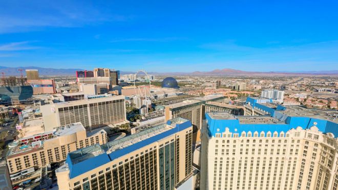Las Vegas Skyline - Sphere - Under Construction - Hotels