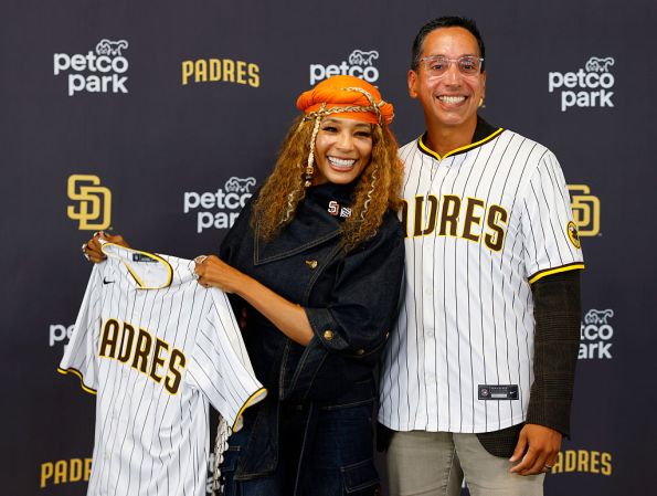San Diego Padres Owners José E. Feliciano and Kwanza Jones